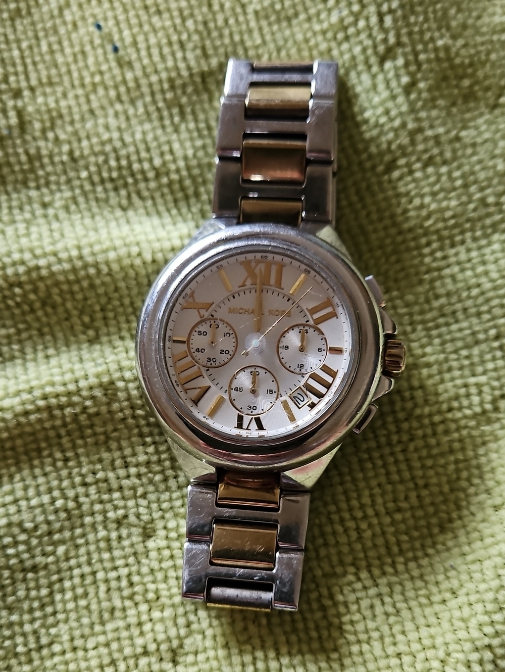Michael Kors Two-Tone Chronograph Watch - Gold & Silver